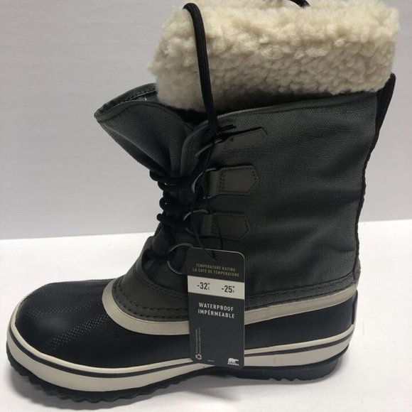 Sorel Women’s Winter Carnival, Waterproof Quarry/Black Boots, Size 6M